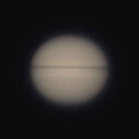 輪消失直前の土星