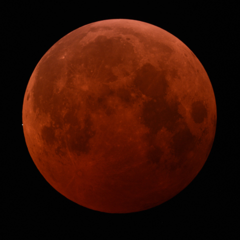 皆既月食中の天王星食