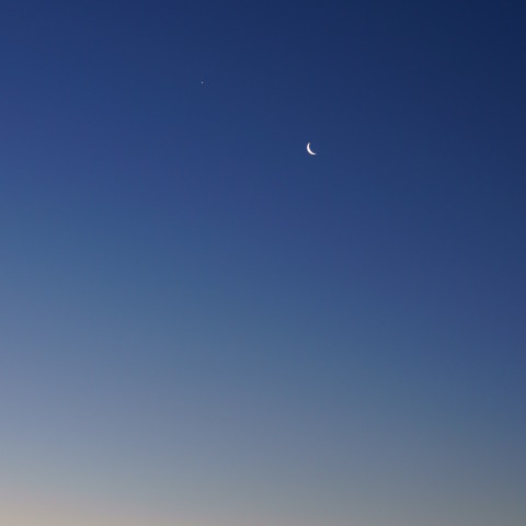 月と金星