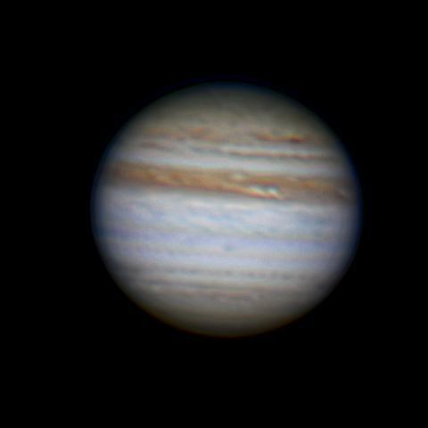 55cmドブソニアンとEOS KissX4で撮影した木星