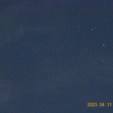 金星とプレアデス星団