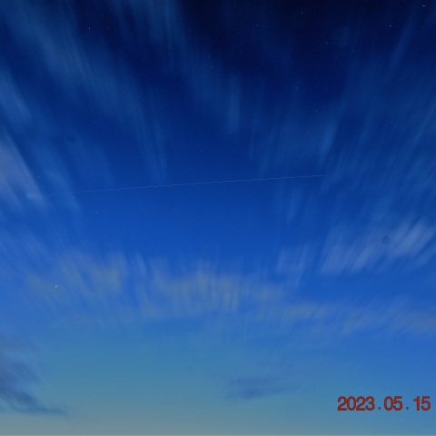 国際宇宙ステーション　仰角５６度