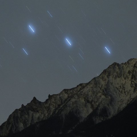 八ヶ岳と三つ星