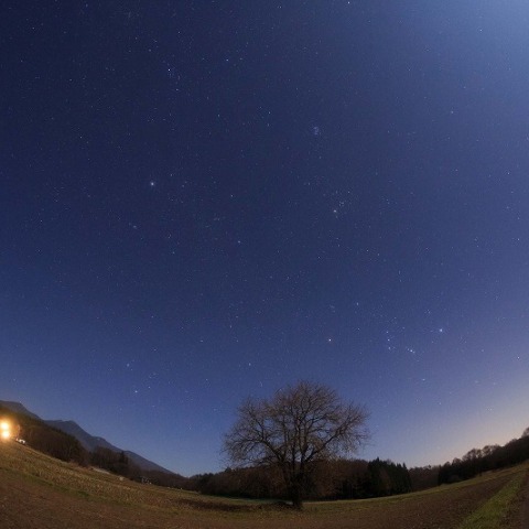 月夜の星空
