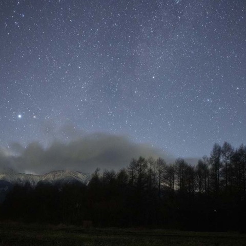 八ヶ岳とベガ・アルタイル