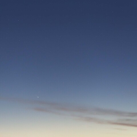 レナード彗星と宵の明星