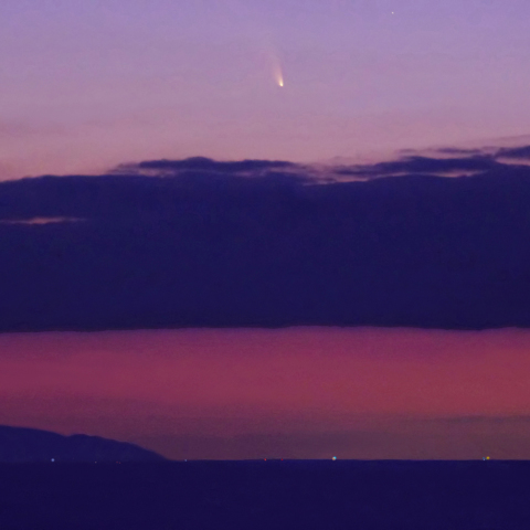 播磨灘のパンスターズ彗星