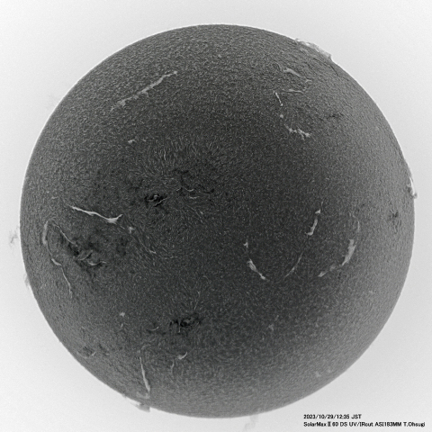 10月29日の太陽面