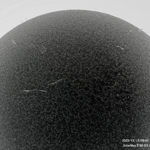 12月13日の太陽面