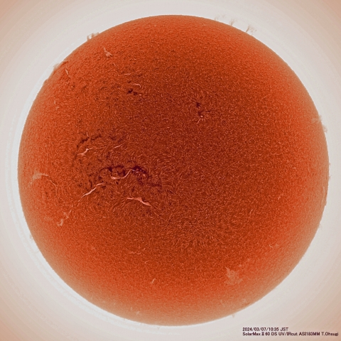 3月7日の太陽面