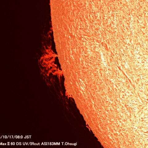 10月17日の太陽面