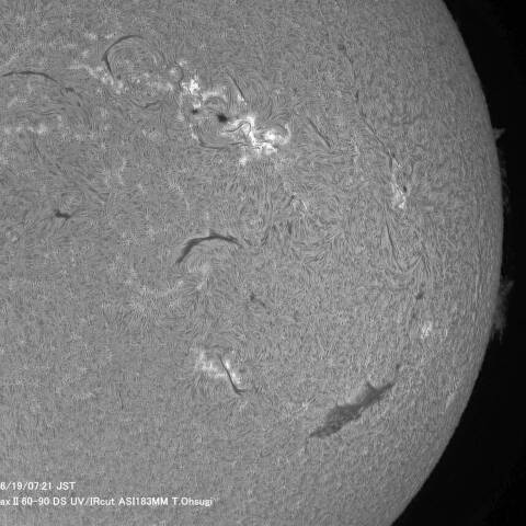 6月19日の太陽面