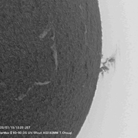 ７月15日の太陽面