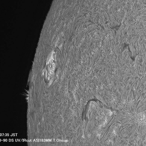 ７月20日の太陽面