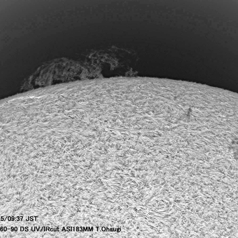 10月15日の太陽面