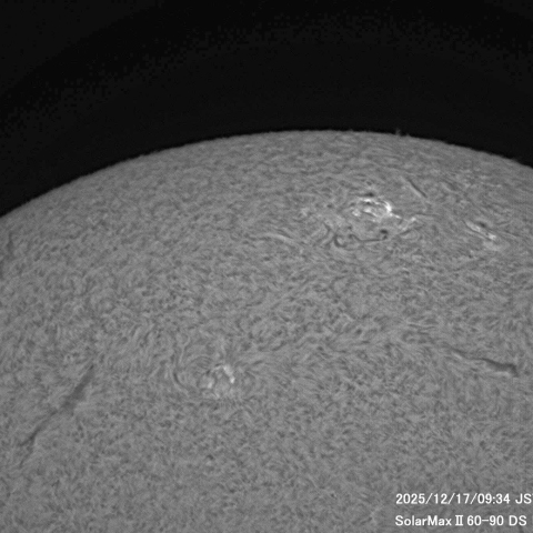12月17日の太陽面