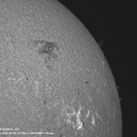 6月18日の太陽面