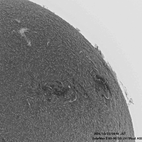 10月23日の太陽面