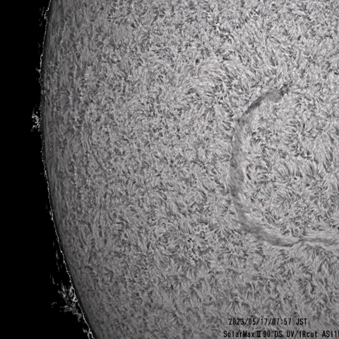 5月17日の太陽面