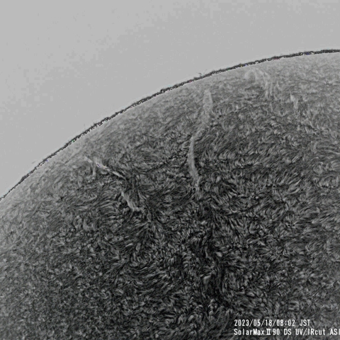 5月18日の太陽面