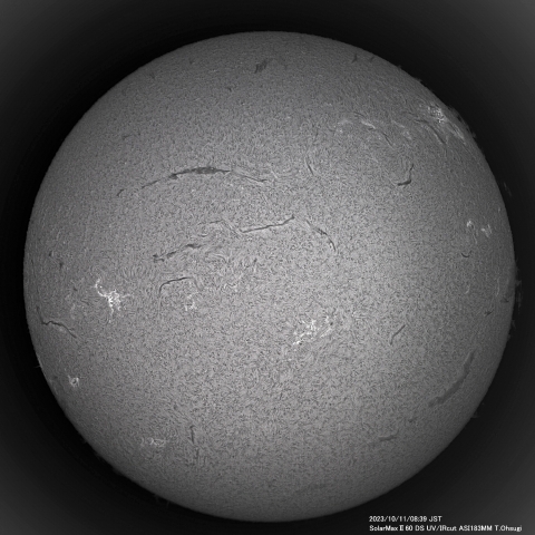 10月11日の太陽面