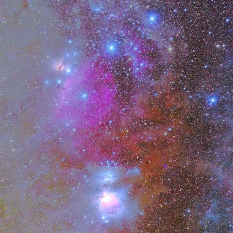 オリオン座の散光星雲