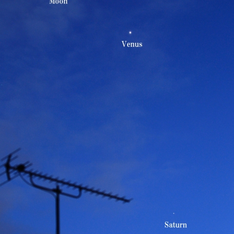 節分の夜空 鬼は写らなかった！