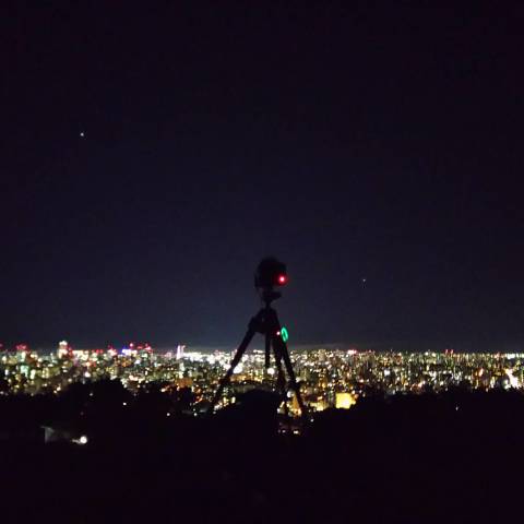 星二つとSAPPORO夜景