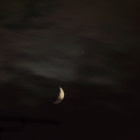 雲ベールを透してOne chance !