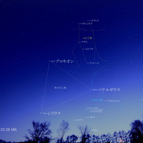 ふたご座オリオン座