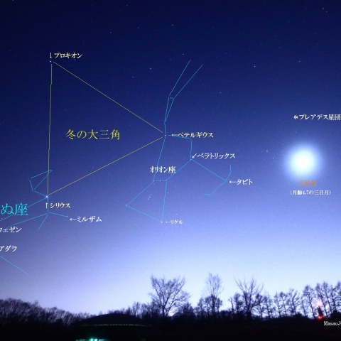 おおいぬ座＆オリオン座