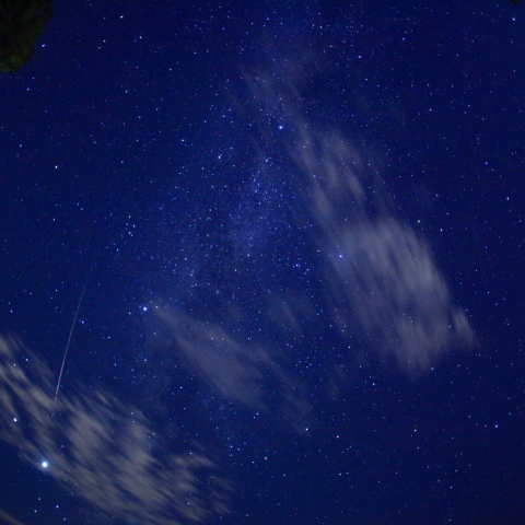 夏の大三角とペルセウス流星