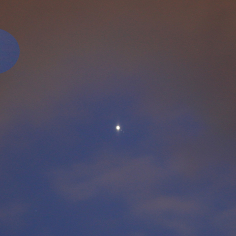 木星と三つの衛星