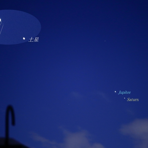 木星と四大衛星＆土星
