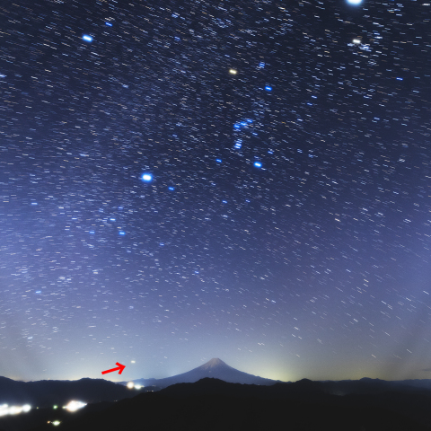 冬の三角とカノープス