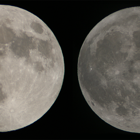 中秋の名月とスーパームーン