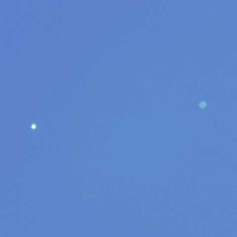 金星と木星の接近