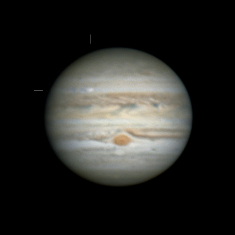 8/25 木星に白斑発生