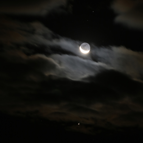 月と木星とスピカ