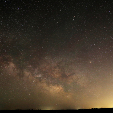 大気光と天の川