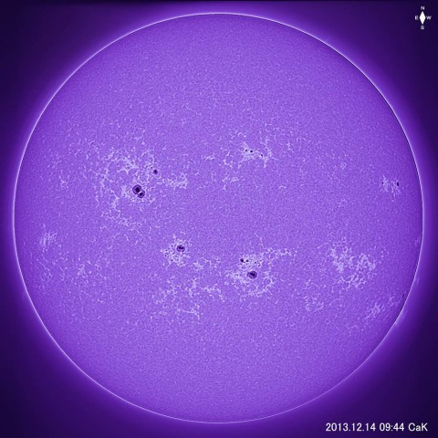 CaKによる太陽面