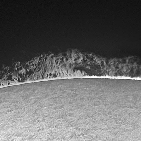 北極付近のプロミネンス