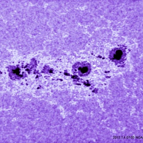 太陽表面（NOAA11515）