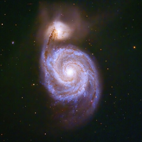 子持ち銀河 M51(LRGB)