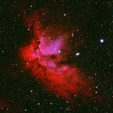 ウィザード星雲 NGC7830 （HOO合成）