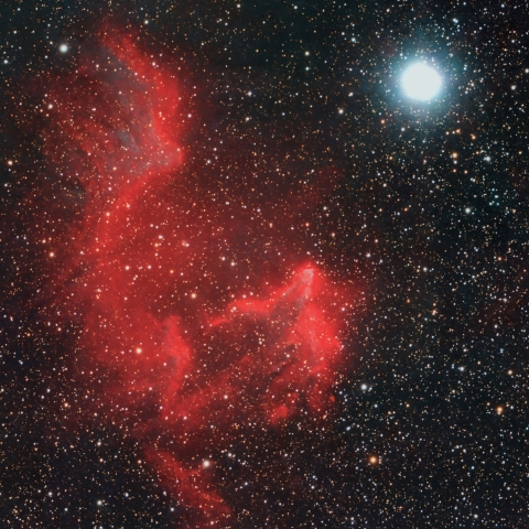 ＩＣ６３　カシオペヤ座の幽霊星雲