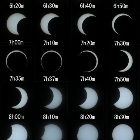 金環日食全経過