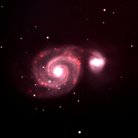 HⅡ regions in M51 