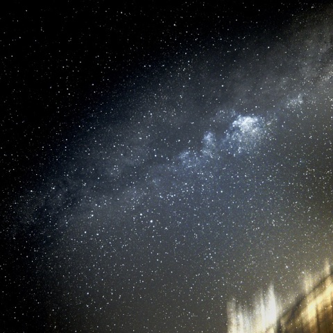 天の川:市街地で近赤外撮影