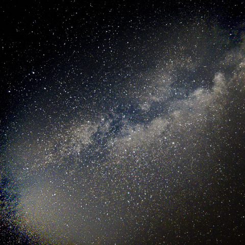 天の川:市街地で近赤外撮影